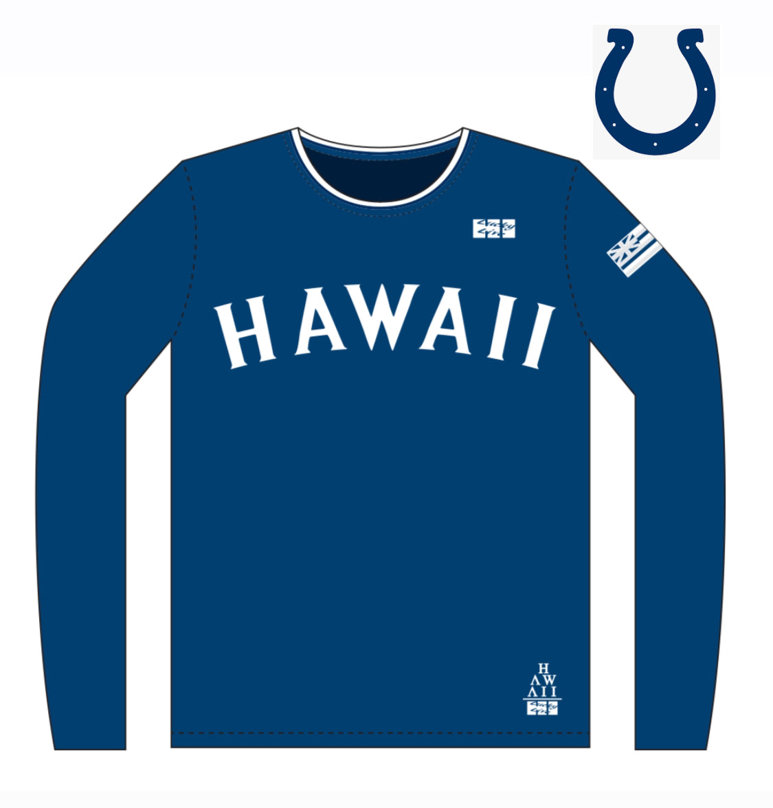 HAWAII NFL DRIFIT LONGSLEEVE – Lucky Live HI Clothing