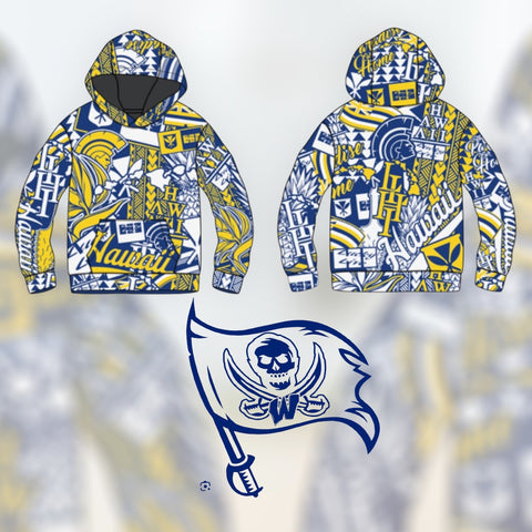 Waipahu Sticker Bomb Drifit Hoody