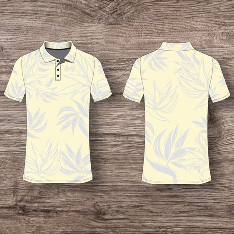 New LLHI Paradise Drifit Polo-Light Yellow/Grey