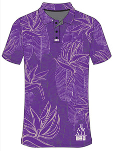Mae’Mae Aloha Polo- Purple