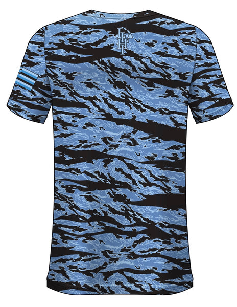 Tiger Camo Drifit Jersey- Blue