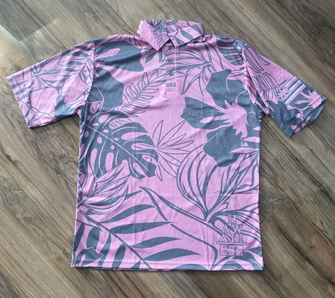 ‘Akala Plumaria Drifit Aloha Shirt