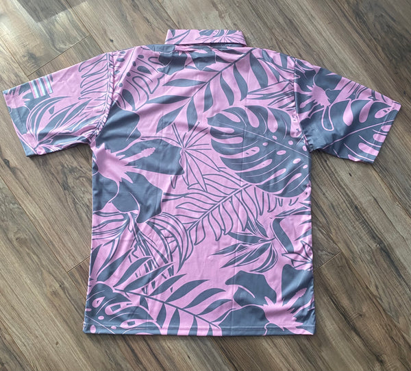 ‘Akala Plumaria Drifit Aloha Shirt